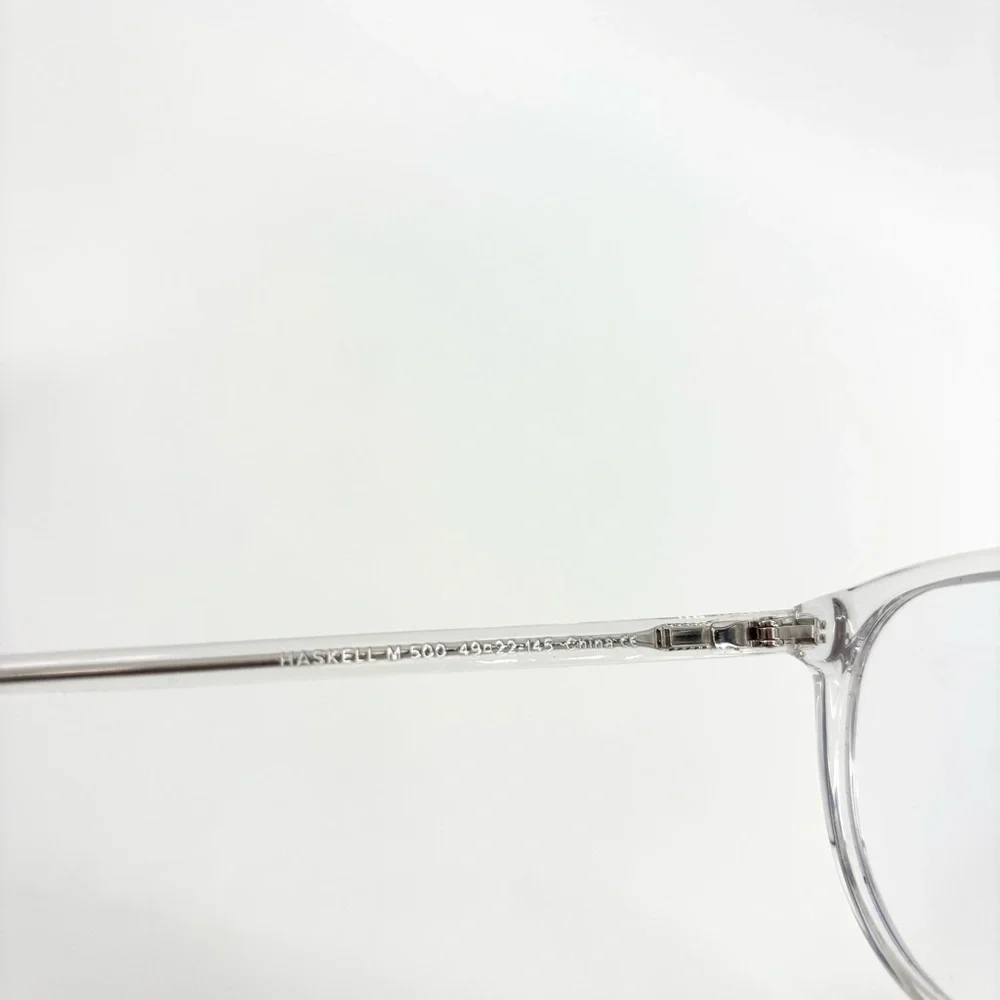 Warby Parker Haskell 500 M 49-22-145 Crystal Clear Frames Glasses‎